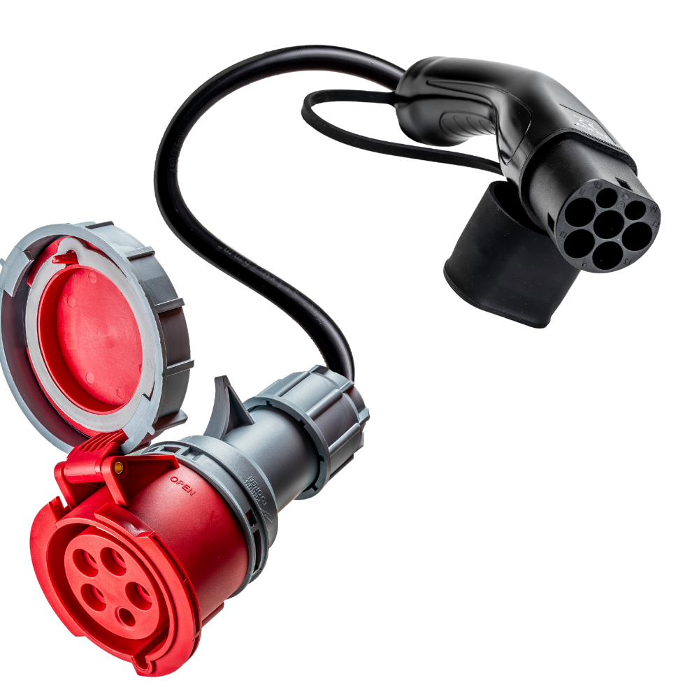 32A 5-polige CEE naar Type 2 Adapter