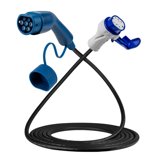 Type 2 - Type 3 | mode 3 | 32a | 22kW laadkabel