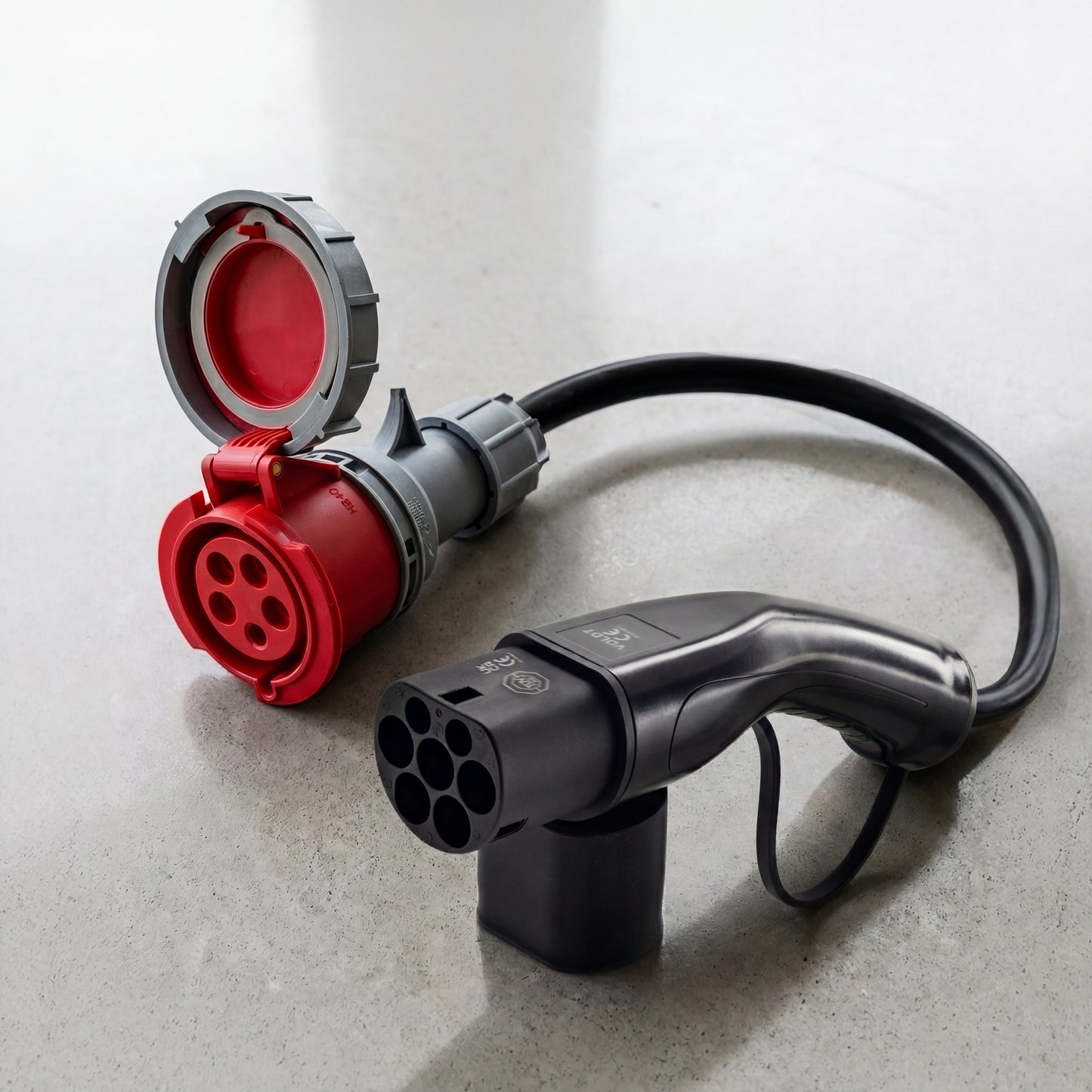 32A 5-polige CEE naar Type 2 Adapter