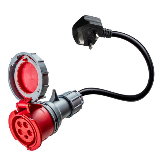 32A 5-polige CEE naar Type G voor UK-adapter