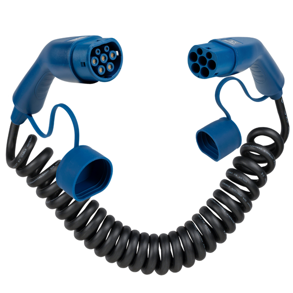 Type 2 | mode 3 | 32a | 22kW | spiraal laadkabel