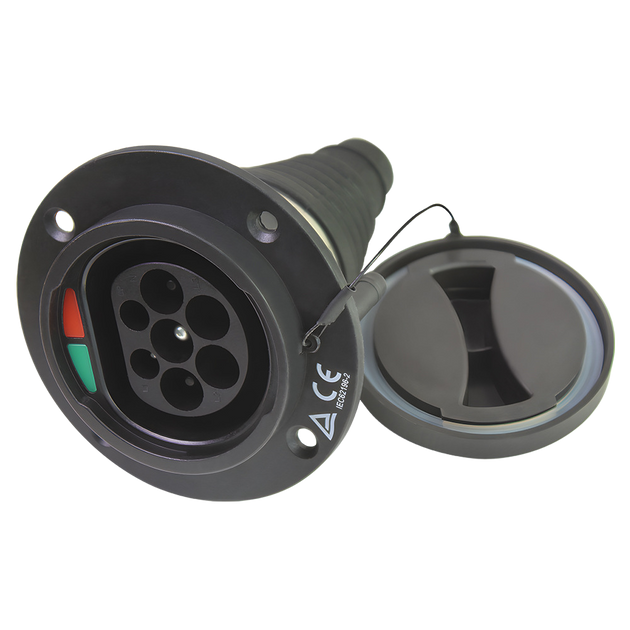 Type 2 stopcontact voor auto | 3 fase | 16A/32A