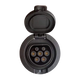 Type 2 stopcontact voor laadstation | 3 fase | 16A/32A