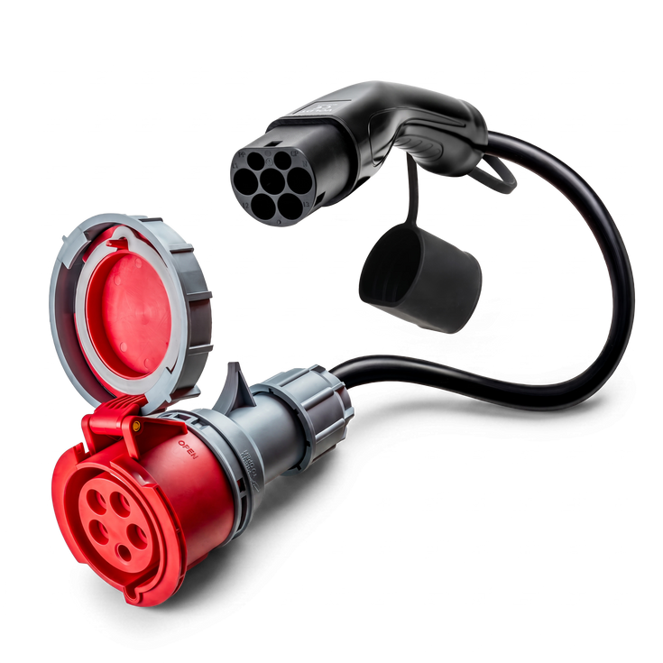 32A 5-polige CEE naar Type 2 Adapter