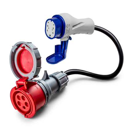 16A 5-polig CEE naar Type 3 adapter