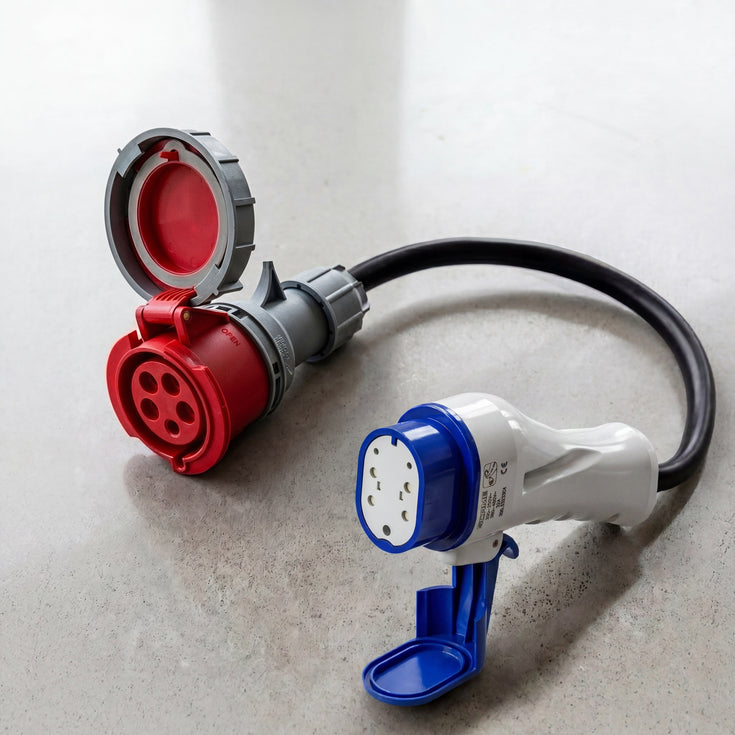 32A 5-polig CEE naar Type 3 adapter