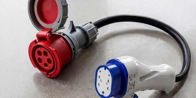 16A 5-polig CEE naar Type 3 adapter