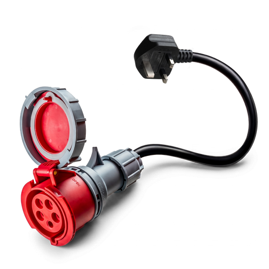 32A 5-polige CEE naar Type G voor UK-adapter