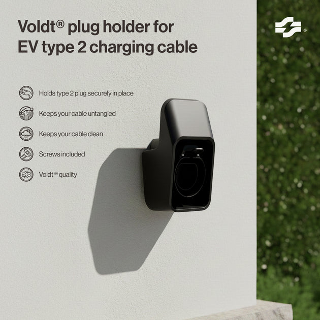 Stekkerhouder voor EV type 2 laadkabel