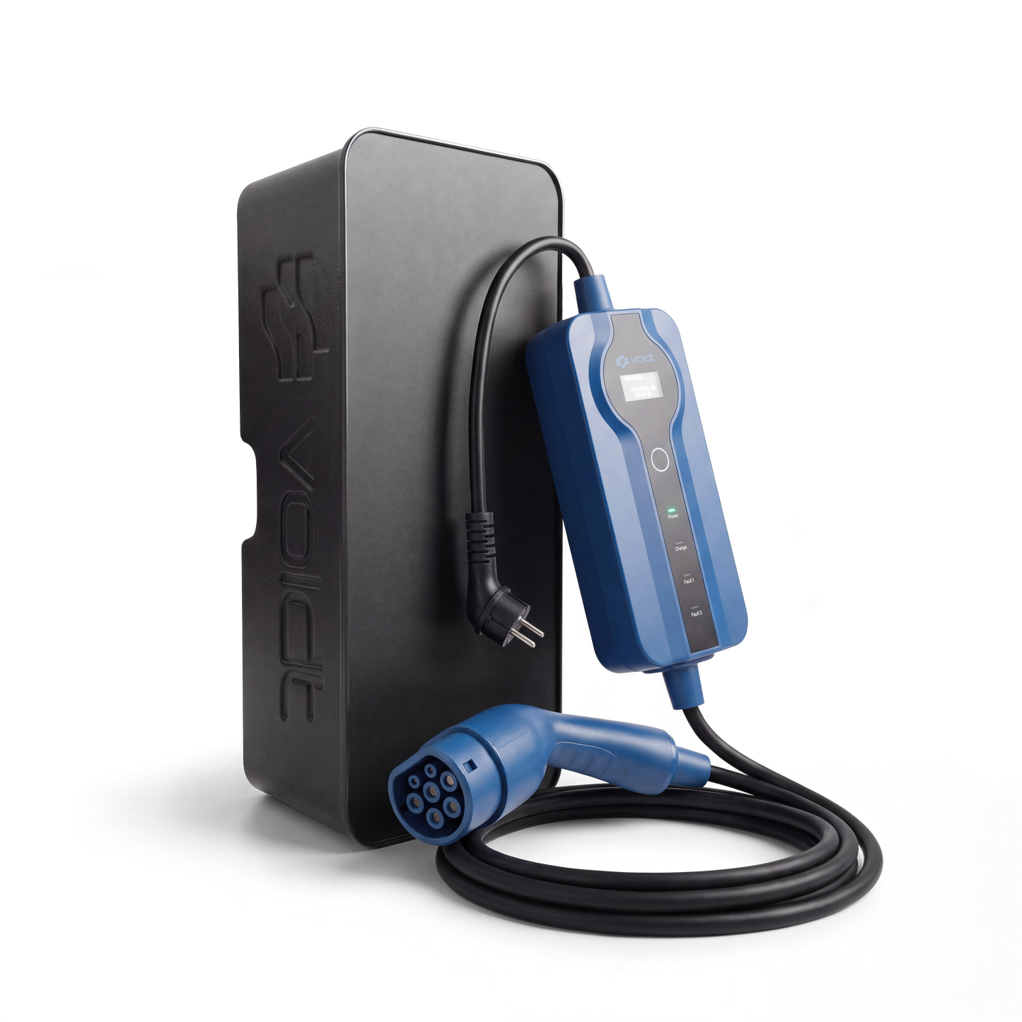 Voldt® Mobiele lader schuko 230V | 8A–16A | 3,7kW + APP