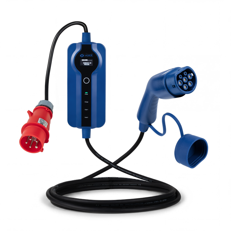 Voldt® Mobiele lader CEE | 3 fase | 8A–16A | 11kW + APP