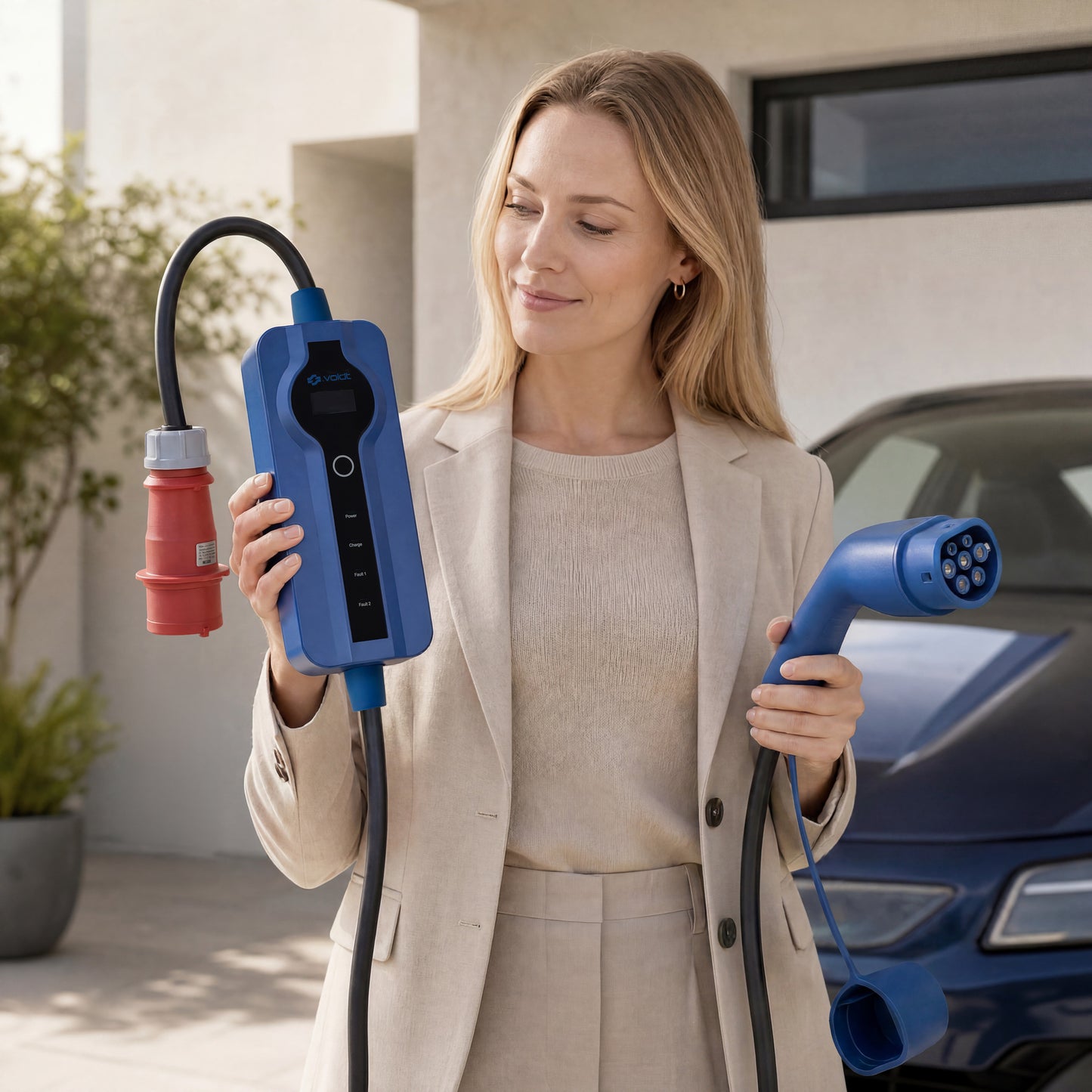Voldt® Mobiele lader CEE | 3 fase | 8A–32A | 22kW + APP