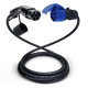 Adapterkabel type 2 (laadstationzijde) naar 3-polige 32A blauwe CEE contactdoos