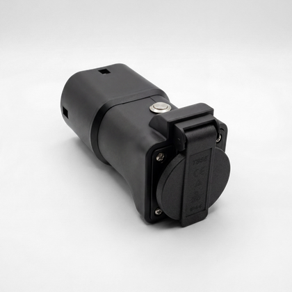 Black electrical plug